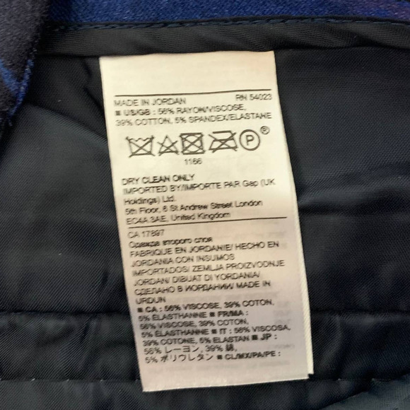 Banana Republic Women's Blue Floral Print Sloan Pants 6 - Picture 7 of 7